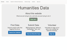 Tablet Screenshot of humanitiesdata.com